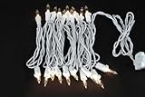Creative Hobbies Electric Light String, White Wire with 20 Clear Bulbs -Great for Wine Bottle Lamps, Wreaths, Glass Blocks and Home Decor!