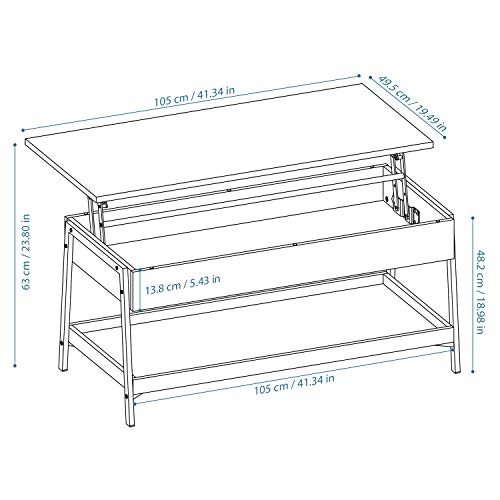Sekey-Home-Lift-Top-Coffee-Table-2-Tier-Cocktail-Table-with-Hidden-Storage-for-Living-Room-Wood-Look-Accent-FurnitureSmoky-Oak