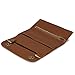 kalibri Natural Leather Tobacco Pouch - Small Soft Leather Case for Rolling Tobacco and Pipe Tobacco