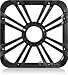 KICKER 10-inch (25cm) Square Subwoofer Grille for 11S10L7,LED, Charcoal