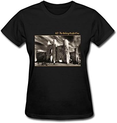 Uitgfgki Women's U2 The Unforgettable Fire Adult T-Shirt Tee SizeXLBlack