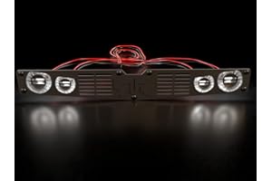 POLO CREATIONS RC Scale Headlights + Grill for Arrma Felony Lights Led Plug & Play Muscle Car