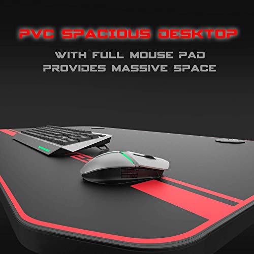 VIT Ergonomic Gaming Desk, TShaped Office PC Computer Desk with Full