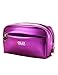 Holly LifePro 2pcs of set Elegant PU Leather Handy Cosmetic Pouch Clutch Makeup Bag Travel Accessory Organizer toiletry bag Purple