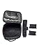 Angelgear MAKEUP CASE STYLISH TRAVEL ORGANIZER Adjustable Compartments Fits Any Cosmetics With BONUS GIFTS Black