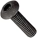 Class 12.9 Alloy Steel Socket Cap Screw, Black Oxide Finish, Button Head, Internal Hex Drive, Meets ISO 7380, 20mm Length, Fully Threaded, M5-0.8 Metric Coarse Threads, Imported (Pack of 100)