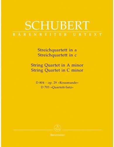 Schubert, Franz - Quartets in a minor and c minor URTEXT Published by Barenreiter Verlag