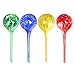 Fasmov 4 Piece Automatic Watering Bulbs, Plant Watering, Decorative Garden Watering Cans Glass drip Ball, Automatic Watering System, 2.7 inch Diameter, Assorted Colors