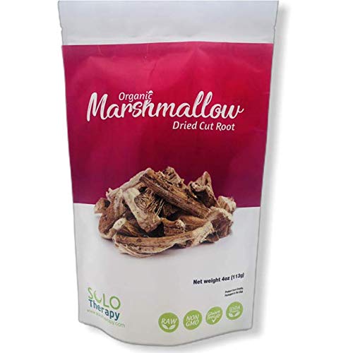 image for SoloTherapy Certified Organic Marshmallow Dried Cut Root (Althea Offic