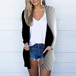 HUCHPI Side Slit Sweater Womens Sweaters Cardigan
