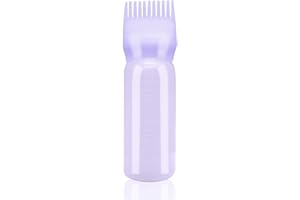 dshyuauoci Hair Oiling Applicator, 160 Ml Hair Oil Applicator with Scale Easily Dye Hair at Home Apply Medicine to Hair for Hair Care Coloring Barber Shop Purple