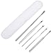 Anpro 5pcs Ear Pick Stainless Steel Ear Curette Earwax Pick Removal Ear Cleaning Kits with Storage Box