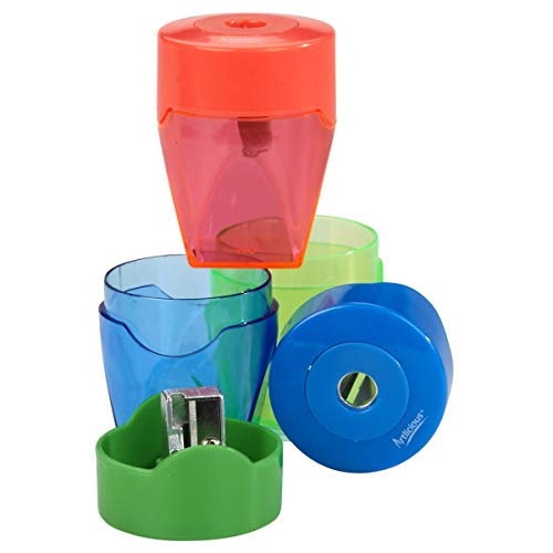 Artlicious 3 Colorful Compact Metal Pencil Sharpener Value Pack - Colored Pencils, Watercolor Pencils, School Pencils