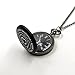 Charm.L Grace to My Daughter Black Pocket Watch Necklace Family Love Gift from Dad Mom