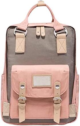 Student Backpack Harajuku Backpack Japanese And Korean Style Canvas High Capacity Waterproof Schoolgirl Campus Travel Backpack Black Pink Blue Gray Green