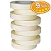 skytogether Masking Tape 0.94 Inch Wide, Beige White Painters Tape Removable Tape Masking Thin Masking Tape Bulk for Basic Painting Labeling Drafting Art Craft, 0.94 Inch x 55 Yards, 9 Rolls