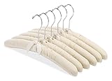 Whitmor Canvas Padded Hangers (Set of 6)