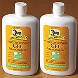 Absorbine 2-Pack Veterinary Liniment Squeeze Bottle Gel, 12-Ounce