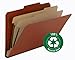 Smead 100% Recycled Pressboard Classification File Folder, 2 Dividers, 2