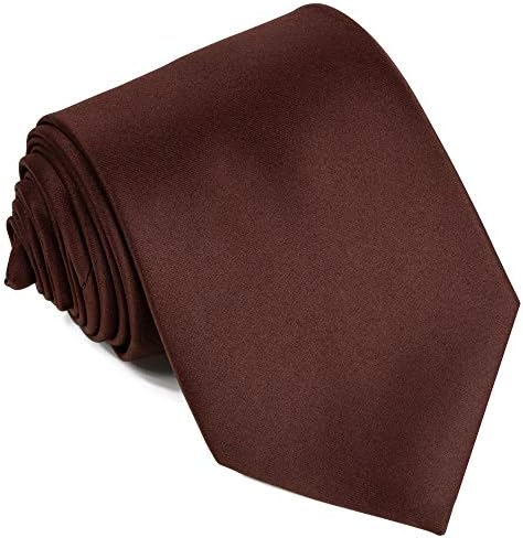 Ties For Men Satin Necktie - Mens Solid Color Neck Tie Wedding Neckties
