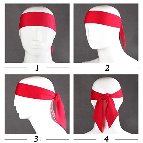 JTEEY Head Tie Sports Athletic Headband for Women and Men - Non Slip Hair Band Sweatband Ideal for Running, Workout, Tennis, Volleyball & Performance Stretch & Moisture Wicking