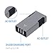 MAKETECH Compact Aluminum 2-Outlet Travel Power Strip with 3 USB Charging Ports (Space Gray)