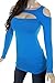 Cold Open Shoulder Cutout Peekaboo Lightweight Cotton New Top Reg & Plus Size