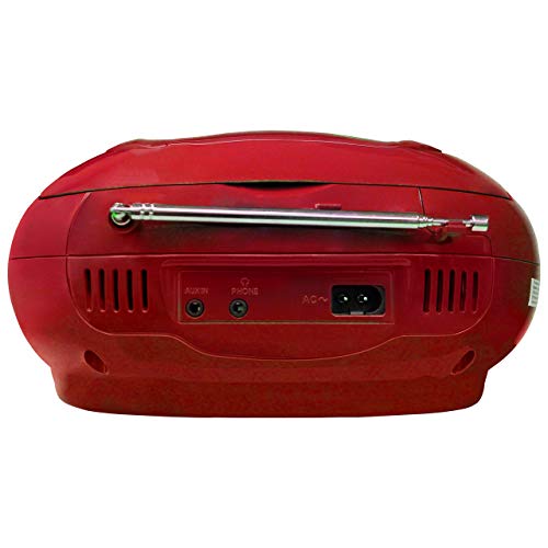image for KORAMZI Portable CD Boombox w/ AM/FM Radio,AUX IN, Top Loading CD Play