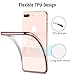 RANVOO iPhone 8 Plus Case, iPhone 7 Plus Case, Ultra Slim Thin Clear Soft Case with Premium Flexible Chrome Bumper and Transparent TPU Back Plate Gel Cover, iPhone 8 Plus / 7 Plus (Crystal Rose Gold)