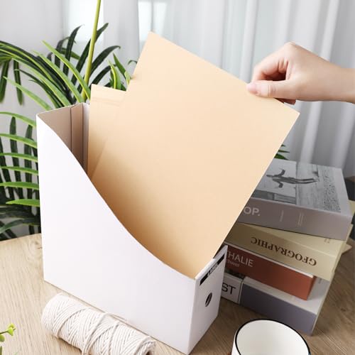 VGOODALL 70 Stück Braun Tonpapier, A4 Kraft Bastelpapier Karton Papier für Kartenherstellung Kinderkunst Bastelarbeiten Scrapbooking Bastelpapier Naturkarton