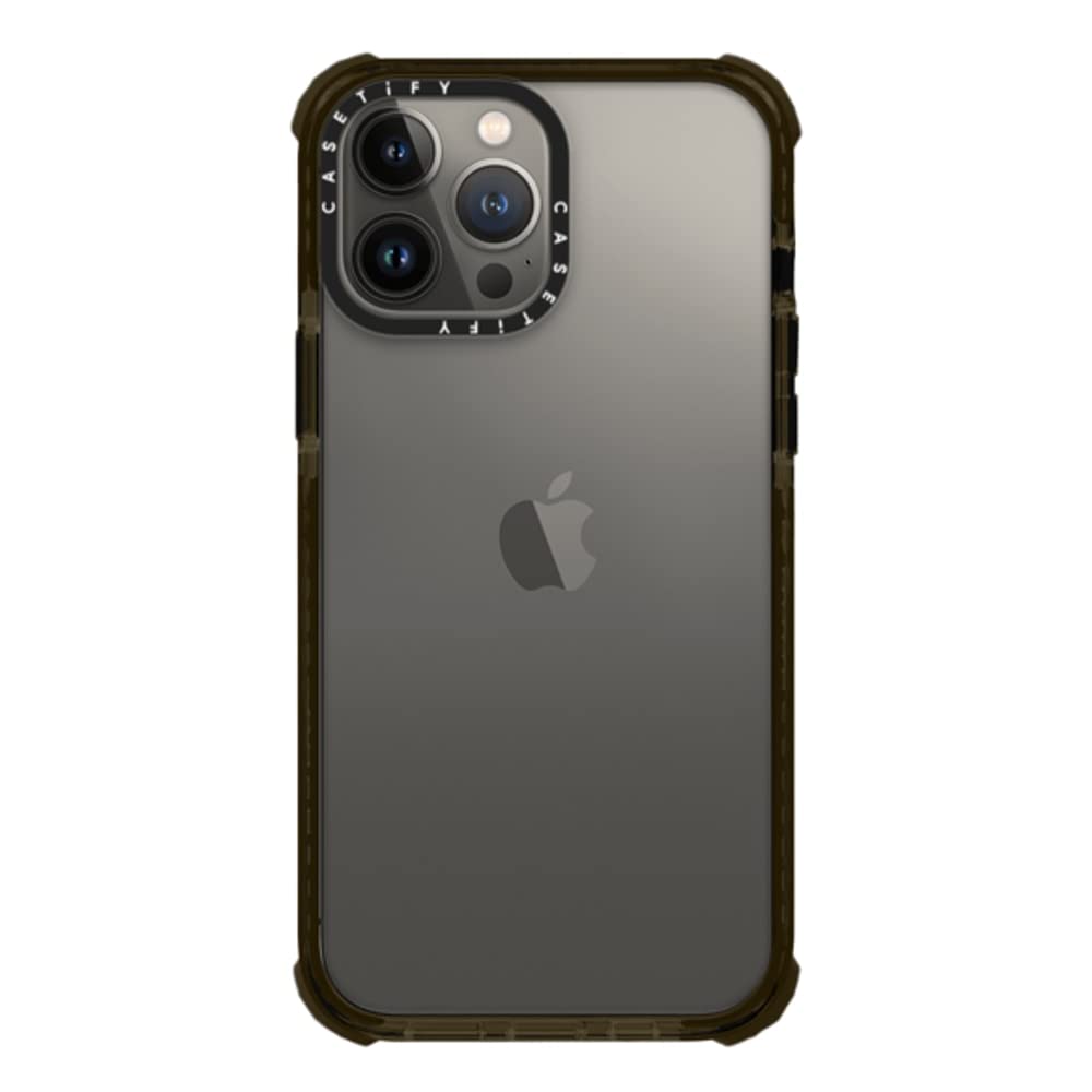 CASETiFY Ultra Impact iPhone 13 Pro Max Case [9.8ft Drop Protection] - Clear Black