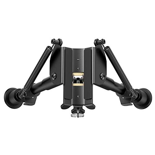 XAegis 2 in 1 Bipod 6 Inch to 9 Inch Adjustable Rifle Bipod with MLOK Rail Mount Adapter Included (Black Bipod with Mlok Adapter) - Thumbnail 4