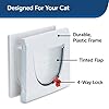 PetSafe Staywell 4 Way Locking Classic Cat Flap, Easy Install, Durable, Pet Door for Cats - (Tunnel Included), White