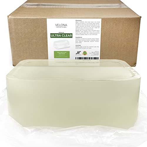 velona 25 LB ULTRA CLEAR GLYCERIN Soap Base Bulk Melt and Pour