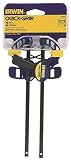 Irwin Quick Grip 530062 4-1/2" Quick-Grip One-Handed Micro Bar Clamp 2 Count