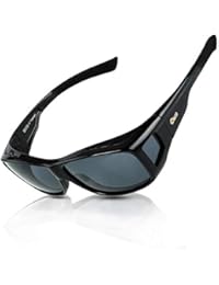 Duco Sunglasses For Men Over Glasses Sunglasses For Women Polarized Sunglasses 8953 (L Size Black/Grey)
