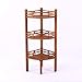 Cambridge Casual Superior Indonesian Teak Estate Bath Shelves, Corner Shelf, Weathered Gray