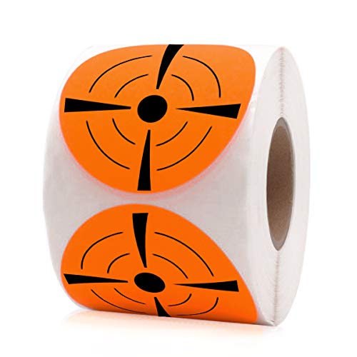 LABEL&MORE Shooting Target Stickers 3" Round Fluorescent Orange Bullseye Target Dots for Shooting Strong Adhesive Shooting Target Pasters - 250 pcs - Thumbnail 4