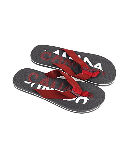 Robin Ruth - Charcoal Split Canada Press Men Flip Flop