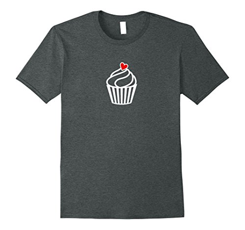 Mens cupcakes cute t shirts print muffins cool graphic design XL Dark Heather