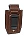 Barsony New Brown Leather Single Magazine Pouch for Compact 9mm 40 45