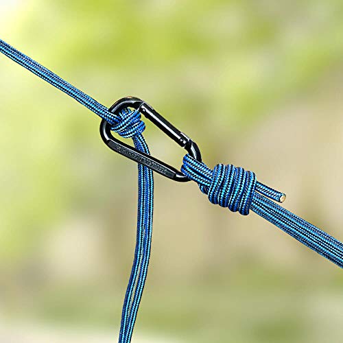 WINNER OUTFITTERS Double Camping Hammock - Lightweight Nylon Portable Hammock, Best Parachute Double Hammock for Backpacking, Camping, Travel, Beach, Yard. 118"(L) x 78"(W), Sky Blue/Blue Color WINNER OUTFITTERS Double Camping Hammock - Lightweight Nylon Portable Hammock, Best Parachute Double Hammock for Backpacking, Camping, Travel, Beach, Yard. 118"(L) x 78"(W), Sky Blue/Blue Color