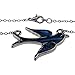 Best Handcrafted Blue Green Abalone Paua Bird Pendant Silver Mood Necklace Jewelry Gift for Women Girls