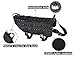 Tactical Service Dog Molle Vest - VIVOI Military Adjustable Training Harness with Detachable Pouches (Large,Black)