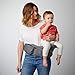 TushBaby The Only Safety Certified Hip Seat Baby Carrier - As Seen On Shark Tank-Adjustable, Machine Washable, Ergonomic Newborn + Toddler + Child Carrier, Safe Ultra-Comfortable Waist Carrier Grey