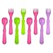 Re Play Made in USA Toddler Forks and Spoons, Pack of 8 Without Carrying Case - 4 Kids Forks with Rounded Tips and 4 Deep Scoop Toddler Spoons - 0.2