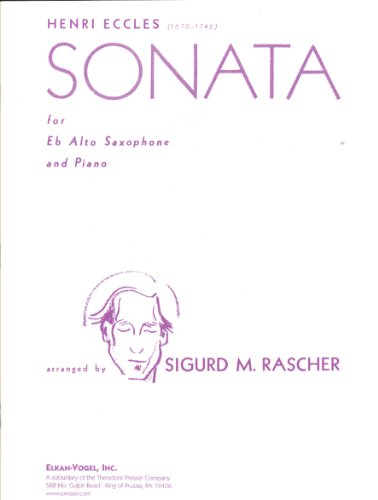 Sonata for E flat Alto Saxophone and Piano