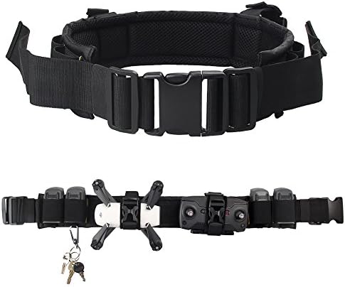 DoNuuLi Outdoor Sport Belt Multifunctional Nylon Waistband Compatible DJI Spark/Mavic Air Drone Remote Controller Batteries Carrying, Adjustable Climbing Hiking Accessories