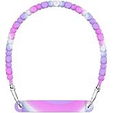 Versatile Silicone Water Bottle Holder and Sling,Water Bottle Handle-Durable,Soft Handle with Strap-Fits 8-40oz Bottles, Stanley Cup Compatible-Perfect Accessory (diamondspinkblue)