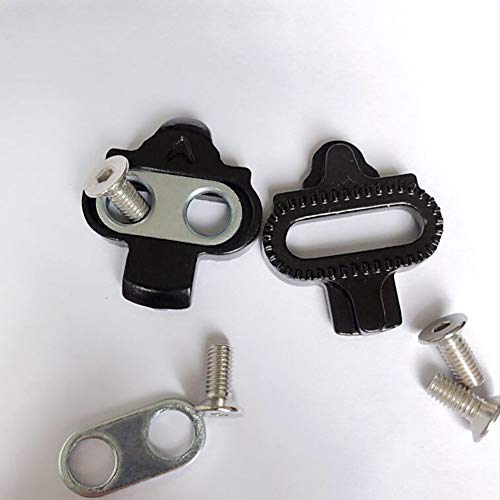 Kathleen0 Bike Cleat Set Mini Camping for Shimano SPD Mountain Bicycle Pedal Accessories Cycling Outdoor Sports Gasket Sheet Screws Steel Spinning Durable Universal